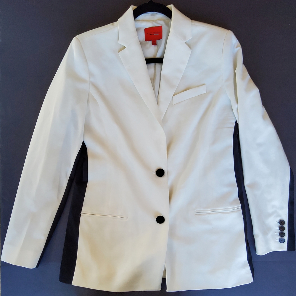 Narciso Rodriguez White and Black Blazer Used